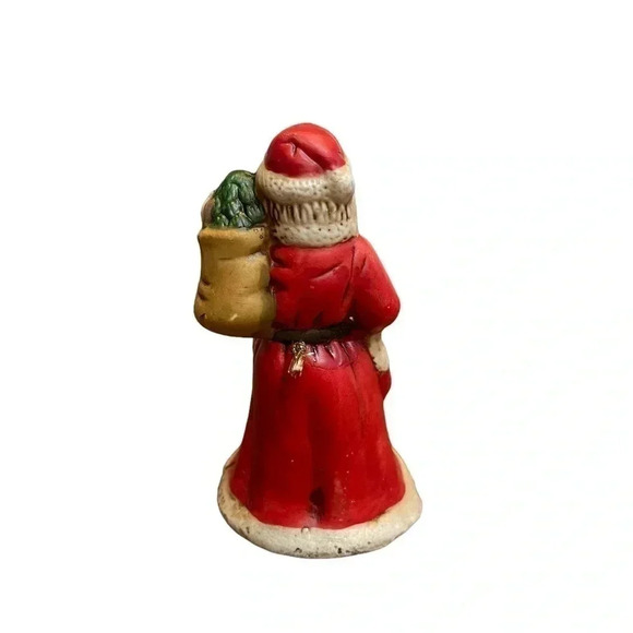 HomeTrends Vintage Christmas on Main Street  Santa Claus 4” Porcelain Bell - Picture 3 of 9
